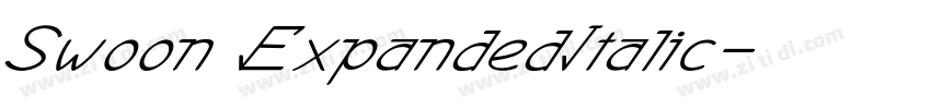 Swoon ExpandedItalic字体转换 Swoon ExpandedItalic字体转换